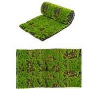 Chaks 10517, Chemin de Table Mousse Verte synthétique épaisse 25 cm x 1 m