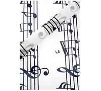 Chemin de table musique - CHAKS - 30CMX5M - Blanc