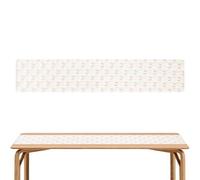 Chemin de table - napperon doux et romantique, motif animaux de printemps, revêtement de cuisine de fête, drapé lapin rose blanc | mariages de réunion domestique célébrations spéciales