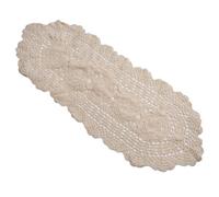 Chemin de table, napperon élégant en dentelle florale blanche pour table à manger, café, magasin, hôtel, restaurant, librairie
