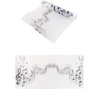 chemin de table partition musique 30cmx5m blanc - chaks 72004 Blanc G