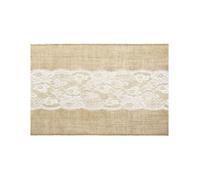 Chemin de table - PARTYDECO - 2,75 m x 28 cm - Noir - Intérieur - Style Campagne