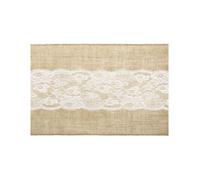 Chemin de table - PARTYDECO - 2,75 m x 28 cm - Noir - Intérieur - Style Campagne