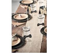 Chemin de Table - SANTEX - Jute Naturel - 5 Mètres - Style Campagne - Beige