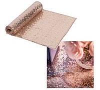chemin de table sequins 30cmx2.50m or rose - artifetes 78102 Rose G