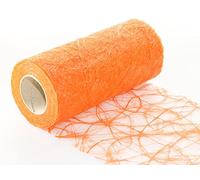 Chemin de table Sizoweb de 20 cm de large - Fabriqué à la main par Protinam., Plastique, orange 8280, 20m