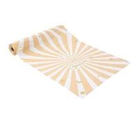 chemin de table tissu doux bébé 28cmx3m camel - artifetes 94006