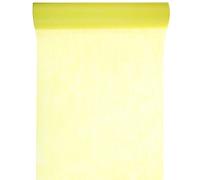 Chemin de Table Tissu Non Tissé Uni Jaune - Rouleau de 10 m - Largeur: 30 cm