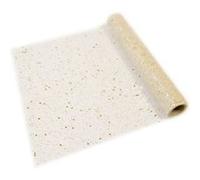 chemin de table tulle pailleté or 28cmx5m - hobi ct104or Jaune G