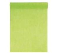 Chemin De Table Uni En Tissu Non Tisse Vert Amande G