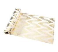 chemin de table velours equalizer or 28cmx3m écru - chaks 12990 Gris G