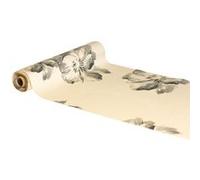 chemin de table velours fleurs 28cmx3m crème - chaks 12039 Gris G