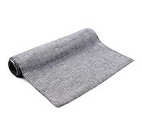 Chemin de Table Vintage Hot Vintage Natural Sanglap imité Jute Draps Table de Table Noël Gris Mariage/ Kaki Runners Restaurant Décor(GR,35x122cm 14x48in)