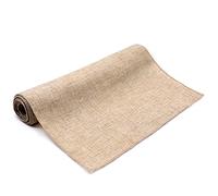 Chemin de Table Vintage Hot Vintage Natural Sanglap imité Jute Draps Table de Table Noël Gris Mariage/ Kaki Runners Restaurant Décor(Khaki,30x260cm 12x102in)