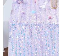 Chemin de Table Violet, 63 x 300 cm Chemin de Table avec Paillettes pour Decoration Anniversaire, Mariage,Noël, fête des mères