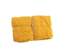 CHEMIN DE TABLE VOILE ÉTAMINE 90CMX3M OCRE Jaune