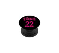 Chemin DE Vie Naissance NUMÉROLOGIE 22 Quatre 4 NO d'ange PopSockets PopGrip Adhésif