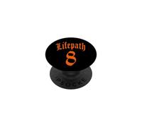 Chemin DE Vie Naissance NUMÉROLOGIE 8 Huit Nombre Ange Femme PopSockets PopGrip Adhésif