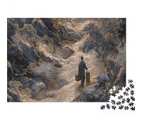 Chemin de Voyageur Mystique Puzzle 1000 Pièces Jouet De Défi Adultes Et Personnes Âgées De Plus De 12 Ans Jeu De Puzzle Défi Éducatif Cadeau De Décoration Intérieure 70x50cm/1000pcs