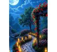 Chemin du Jardin de Nuit Puzzle pour Adultes 120 Pièces, Puzzles Classiques, Détente & Relaxation, Famille Jeu Puzzles, Puzzle de Décoration