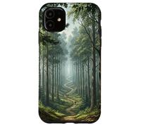 Chemin Forestier Scène Nature Sentier Boisé Serein Grand Coque pour iPhone 11