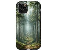 Chemin Forestier Scène Nature Sentier Boisé Serein Grand Coque pour iPhone 11 Pro