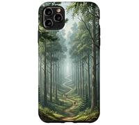 Chemin Forestier Scène Nature Sentier Boisé Serein Grand Coque pour iPhone 11 Pro Max