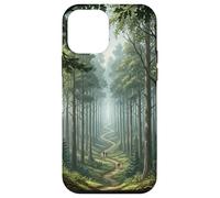 Chemin Forestier Scène Nature Sentier Boisé Serein Grand Coque pour iPhone 12 Mini