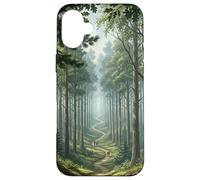 Chemin Forestier Scène Nature Sentier Boisé Serein Grand Coque pour iPhone 16 Plus