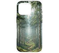 Chemin Forestier Scène Nature Sentier Boisé Serein Grand Coque pour iPhone 16 Pro