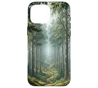 Chemin Forestier Scène Nature Sentier Boisé Serein Grand Coque pour iPhone 16 Pro Max