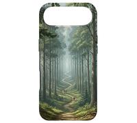 Chemin Forestier Scène Nature Sentier Boisé Serein Grand Coque pour iPhone Air