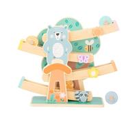 Small Foot Design - Jouets en bois 11474 - 4 animaux mignons à pousser, sautent dans l'air