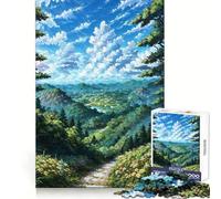 Chemin Serein dans Une vallée de Montagne Puzzle de 1000 pièces représentant Un Paysage Naturel idéal pour Les Adolescents Jeu de logique et de Train Anti-Stress découpe Lisse Cadeau mémorable
