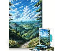 Chemin Serein dans Une vallée de Montagne Puzzle de 1000 pièces représentant Un Paysage Naturel, idéal pour Adultes et Adolescents Jouet Anti-Stress, Cadeau de Noël Original et inspirant (38x52cm)