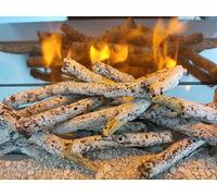 Lot de 5 buches décoratives imitation bouleau CHEMIN' ARTE