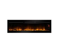 CHEMIN'ARTE - Cheminée électrique Encastrable Elysée 3XL 152 cm Effet Flammes LED, Chauffage programmable, Télécommande