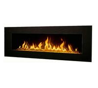 CHEMIN'ARTE - Cheminée électrique Murale Volcano 5XL 180 cm Effet Flammes LED, Chauffage programmable, Télécommande