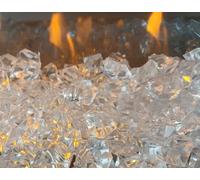 Pierres décoratives pour cheminée - en fibre de verre transparente CHEMIN' ARTE