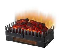 Chemin’Arte Foyer Électrique Effet Flammes + Chauffage 2000W - LEDs - Conçu en France - 45x23x24 cm - Garanti 2 Ans