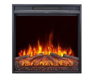 CHEMIN'ARTE Insert électrique à Encastrer - Effet Flammes - LEDs - Oxford 2XL 71x15x74cm - Extra Fin - Chauffage 2000W avec Thermostat électronique- Conçu en France - Garanti 2 Ans