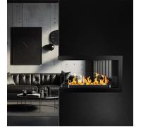Cheminée à bioéthanol - Maratea 90 - Encadrable - 3 Faces - Double face