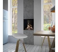 Cheminée à gaz DRU Global 55XT BF RCE Ceraglas noir, verre CV, Flüssiggas G31 (Propangas)