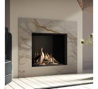 Cheminée à gaz DRU Global 70XT BF-01 RCE Noir lisse, Erdgas G20 (H/E)