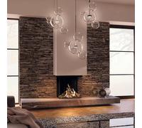 Cheminée à gaz DRU Maestro 60/3 RCH Gaz naturel G25 (L/LL) sans PowerVent, Ceraglas schwarz, LED, CV-Glas