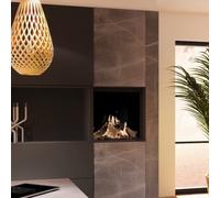 Cheminée à gaz DRU Maestro 60 RCH Gaz naturel G25 (L/LL) sans PowerVent, Stein klassisch, CV-Glas