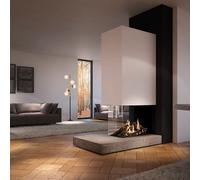 Cheminée à gaz DRU Maestro 75XTU RCH Gaz naturel G20 (H/E) sans PowerVent, Ceraglas schwarz, LED, CV-Glas