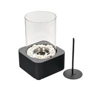 Cheminée à gaz portable d'extérieur - Chauffage de terrasse et sur pied - Parasol chauffant - Brasero - Brûlure secondaire à faible fumée - - Pour jardin, terrasse, balcon
