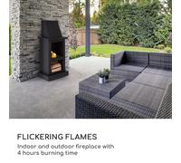 Cheminée à l'éthanol Fiamme Camino brûleur en acier inoxydable 1,15 litre 4 h de combustion