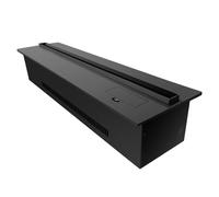 Cheminée à Vapeur D'eau Stainless Steel Metal Panel Recessed Electric Fireplace 3D Touchable Simulation Flame ，Adjustable Flame Mist Fireplace，Black Décoration de Fausse Cheminée(Single color,1800mm)